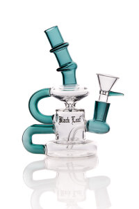 Black Leaf Recycler Dab Rig &Ouml;lbong mit Banger...