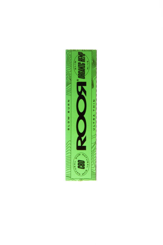 Roor King Size Slim Organic Hemp CBD-infused Grün