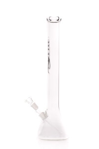 Zenit Bong Beaker 5mm clear Megacut ohne Kickloch Logo schwarz 18,8