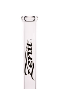 Zenit Bong Beaker 5mm clear Megacut ohne Kickloch Logo schwarz 18,8