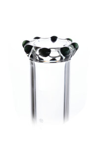 Zenit Bong Beaker Krone 5mm ohne Kickloch, Eis Colour, Hut Krone 18,8, Höhe 60cm