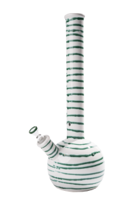 Gmundner Keramik Bong, Gr&uuml;ngeflammt H: 46 cm