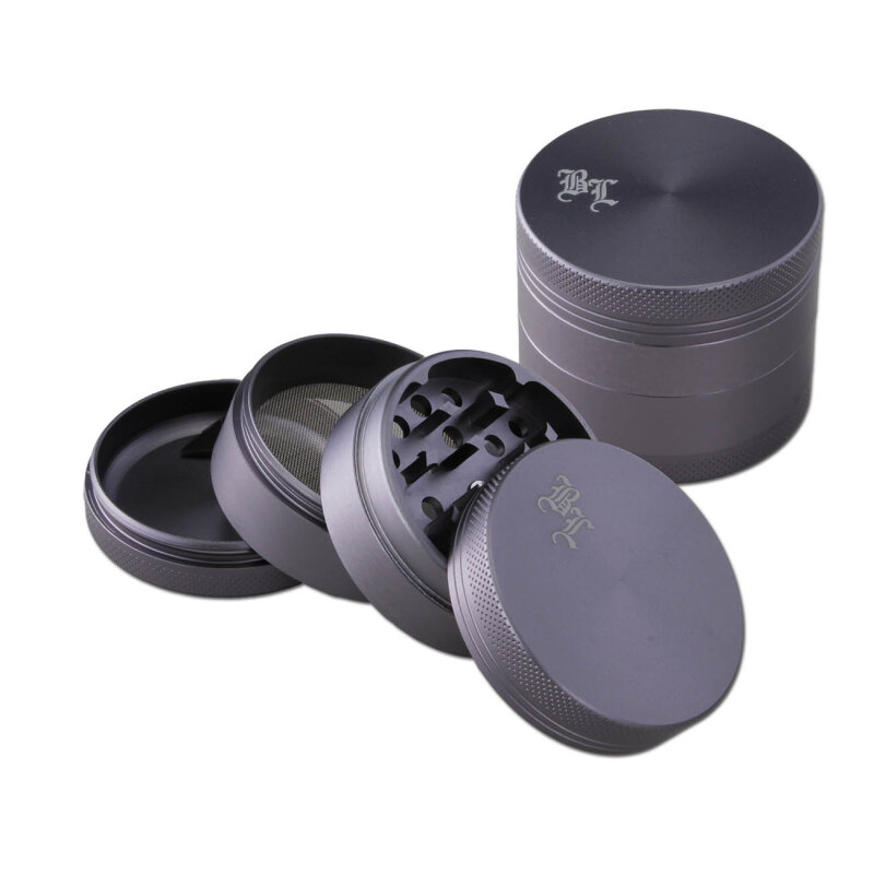 Alumühle Black Leaf grau 4-tlg. seidenmatt Ø50mm
