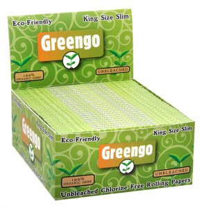 Greengo HEMP Unbleached King Size Slim Papier