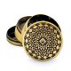 Metall Grinder Leaf Pattern gold 50 mm