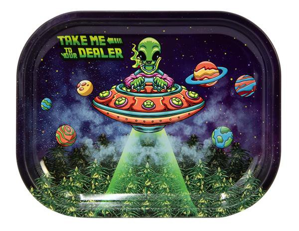 Dreh-Tablett - Rolling Tray &quot;Dealer Alien&quot;