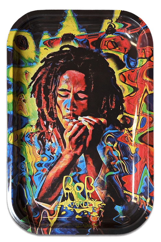 Rolling Tray &ndash; Bob Marley Smoke 28,5cm x 18,8cm