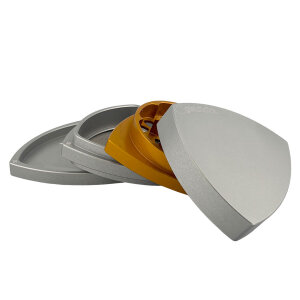 Gleichdick Alu Grinder 4-teilig Natur/Orange