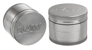 RAW Edelstahl Grinder/Pollinator, 4-tlg,  60mm