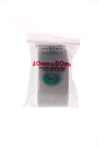 Baggy 40 x 60 mm 50µ 100 Stück In Weed We Trust