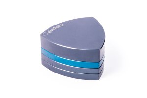 Gleichdick aluminum grinder 4-piece steel blue/blue