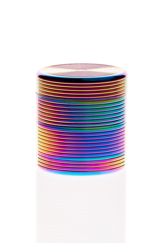 Alumühle Black Leaf Rillen 4-teilig Ø 55mm Ölfarben