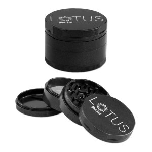 Alum&uuml;hle Black Leaf Lotus 4-teilig &Oslash; 63 mm grau