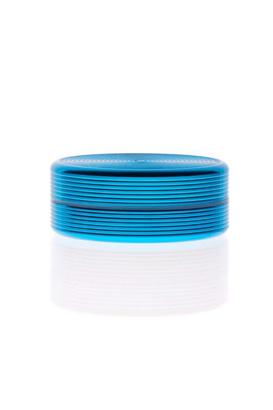 Alumühle Black Leaf Riffel 2-teilig Ø 50 mm hellblau