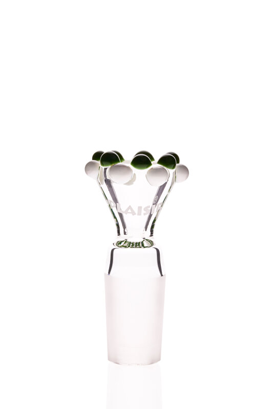 Plaisir Flutschkopf Doppelkrone grün-weiß 18,8