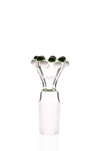 Plaisir Flutschkopf Doppelkrone grün-weiß 18,8