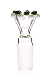 Plaisir Flutschkopf Doppelkrone grün-weiß 18,8