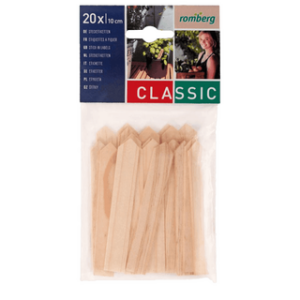 Romberg Schildetiketten Holz 20 Stück 10cm