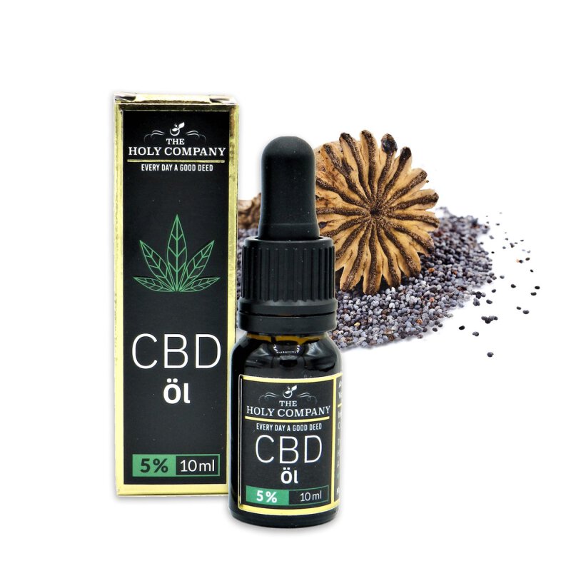 The Holy Company CBD &Ouml;l Mohn 5% CBD 10ml